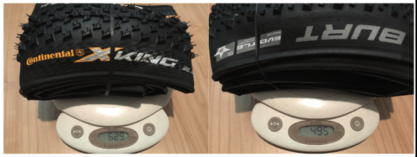 Continental X-King ja Schwalbe Thunder Burt
